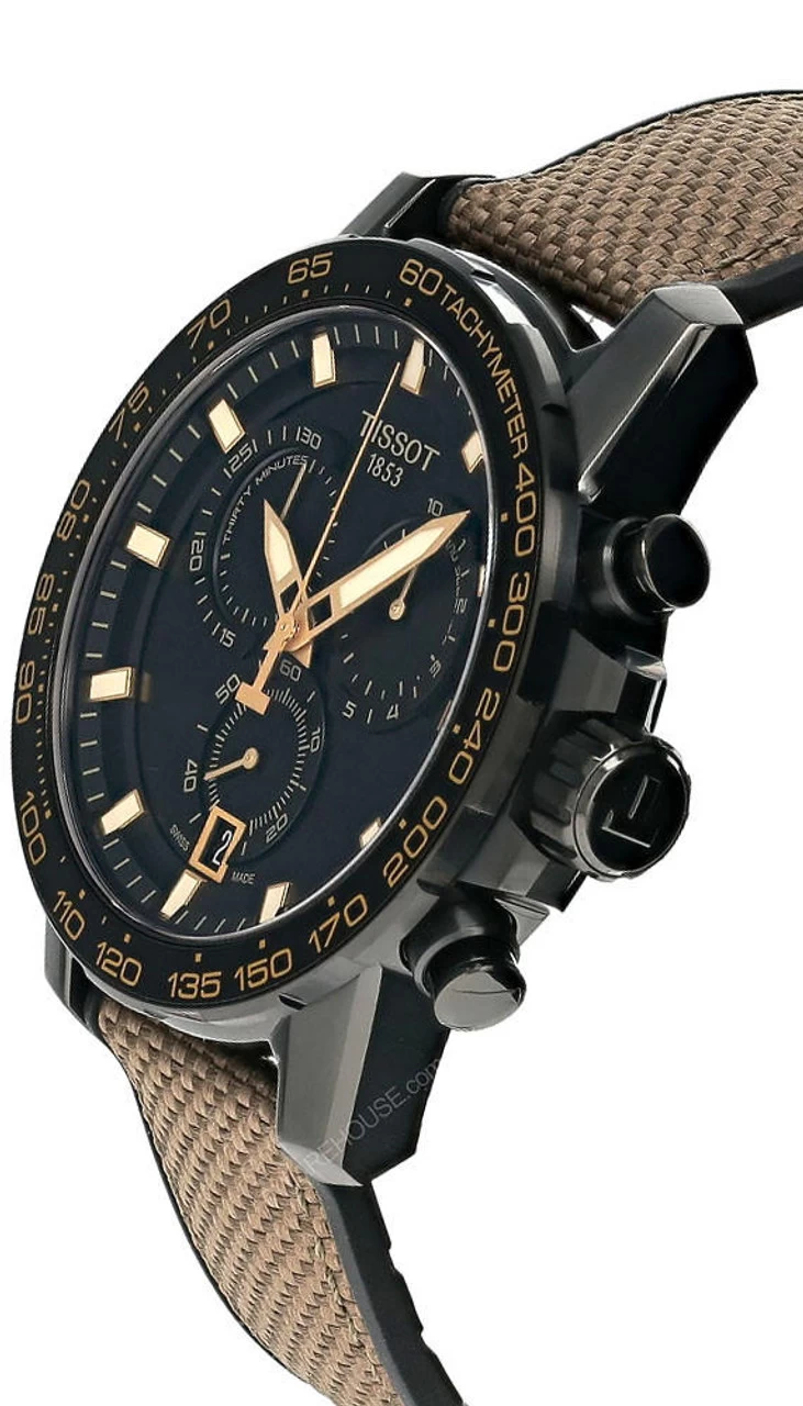 TISSOT Supersport CHRONO 45.5MM Black Dial Rubber Men's Watch T125.617.37.051.01 2 TISSOT Supersport CHRONO 45.5MM Black Dial Rubber Men's Watch T125.617.37.051.01 - Image 2