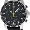 TISSOT Supersport CHRONO 45.5MM Black Textile Men's Watch T125.617.17.051.02