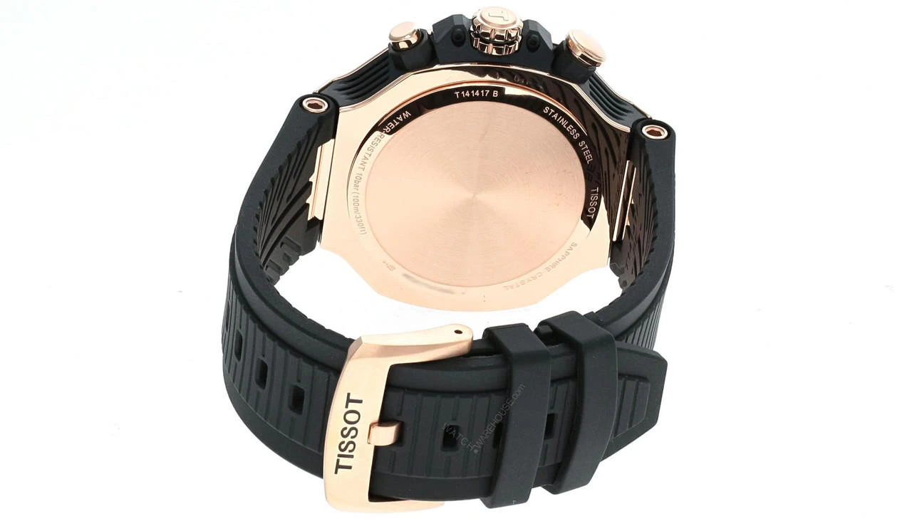TISSOT T-Race CHRONO 45MM Quartz Rubber Men's Watch T141.417.37.051.00 3 TISSOT T-Race CHRONO 45MM Quartz Rubber Men's Watch T141.417.37.051.00 - Image 3