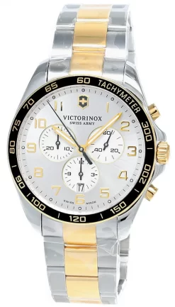 VICTORINOX FieldForce CHRONO 42MM SS Silver Dial Men's Watch 241903