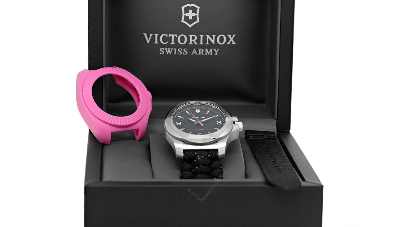 VICTORINOX I.N.O.X. 37MM BLK Dial Paracord Strap Women's Watch 241918 4 VICTORINOX I.N.O.X. 37MM BLK Dial Paracord Strap Women's Watch 241918 - Image 4