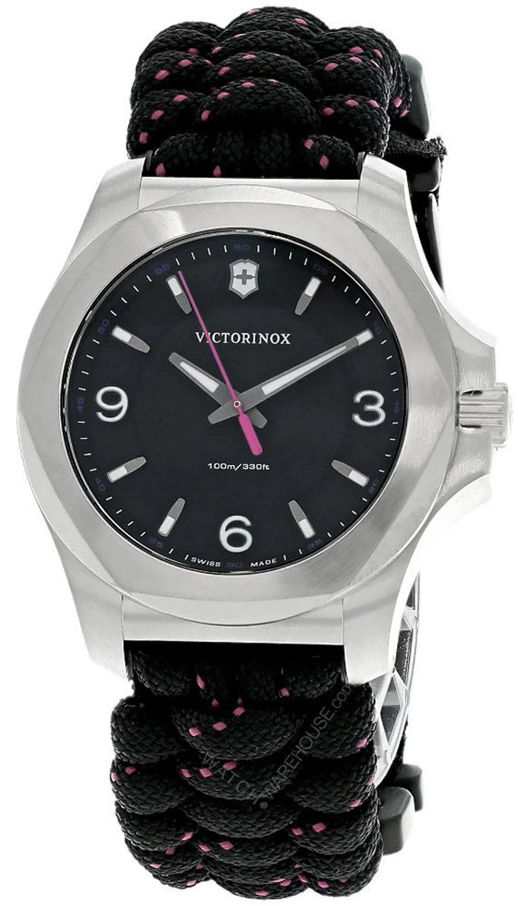 VICTORINOX I.N.O.X. 37MM BLK Dial Paracord Strap Women's Watch 241918 1 VICTORINOX I.N.O.X. 37MM BLK Dial Paracord Strap Women's Watch 241918