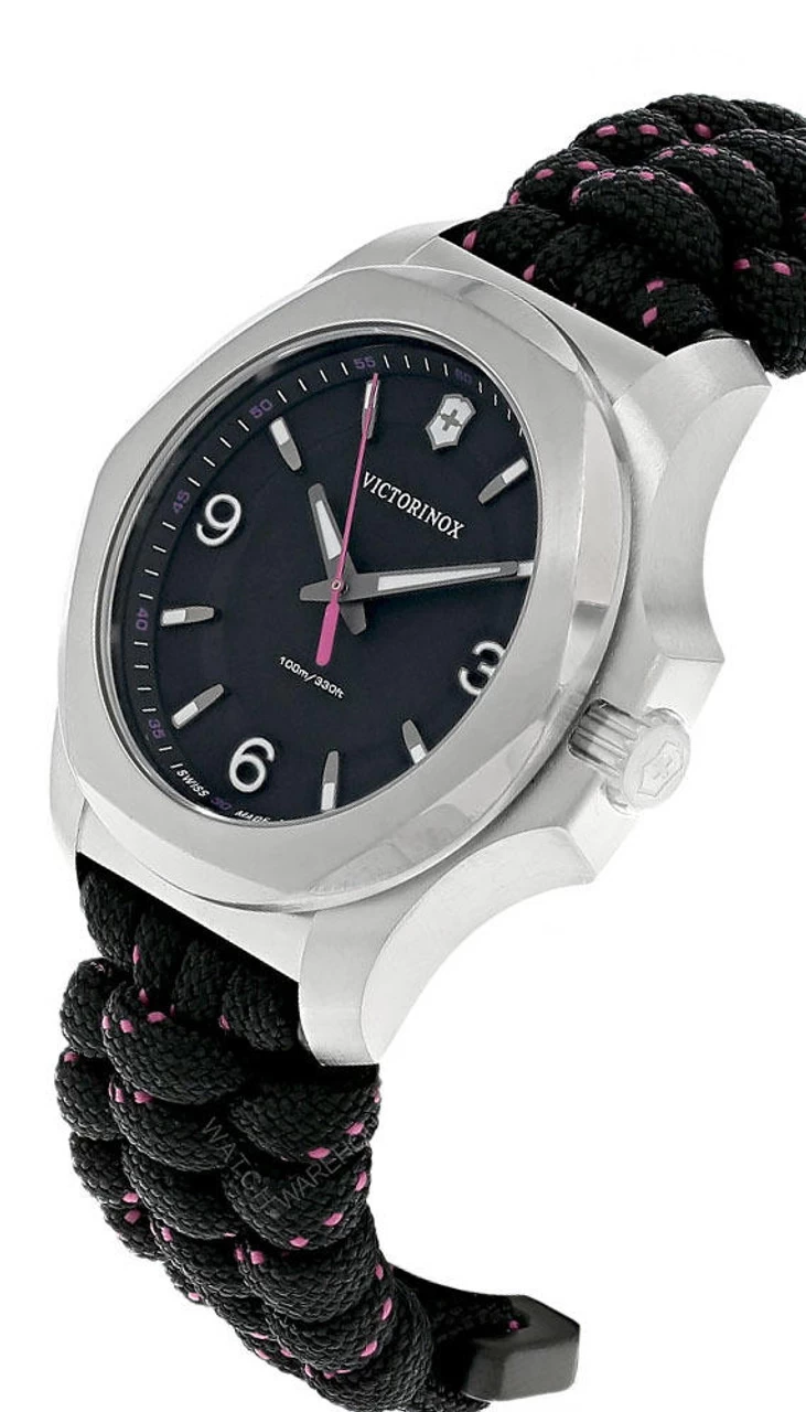 VICTORINOX I.N.O.X. 37MM BLK Dial Paracord Strap Women's Watch 241918 2 VICTORINOX I.N.O.X. 37MM BLK Dial Paracord Strap Women's Watch 241918 - Image 2