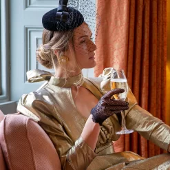 Women's Cotton Crochet Gloves -Fashion Accessories Shop womens cotton crochet gloves in black