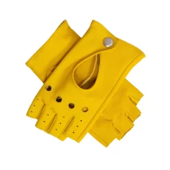 Womenâs Fingerless Leather Driving Gloves