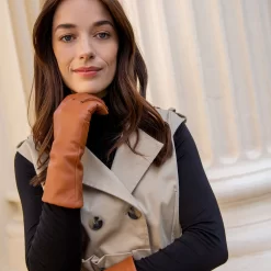 Women's Heritage Cashmere-Lined Leather Gloves -Fashion Accessories Shop womens heritage cashmere leather gloves cognac 1