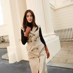 Women's Heritage Cashmere-Lined Leather Gloves -Fashion Accessories Shop womens heritage cashmere leather gloves cognac 2