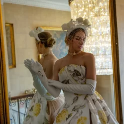 Women's Three-Point Long Opera Leather Gloves -Fashion Accessories Shop womens long leather gloves white