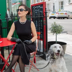 Women’s Touchscreen Three-Point Cashmere-Lined Leather Gloves With Buttons -Fashion Accessories Shop womens touchscreen leather cashmere lined gloves black 4