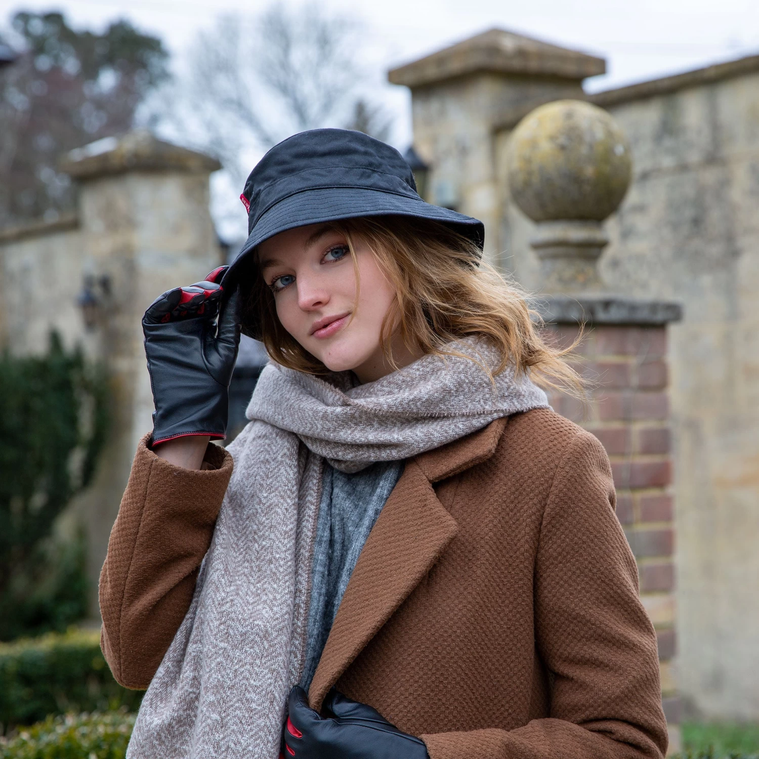 Women’s Herringbone Scarf With Tassels 5 Women’s Herringbone Scarf With Tassels - Image 5